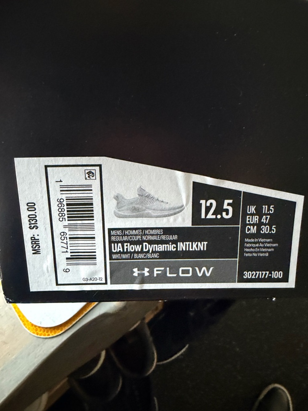 Under Armour All-White Athletic Running Shoes - Picture 3 of 3